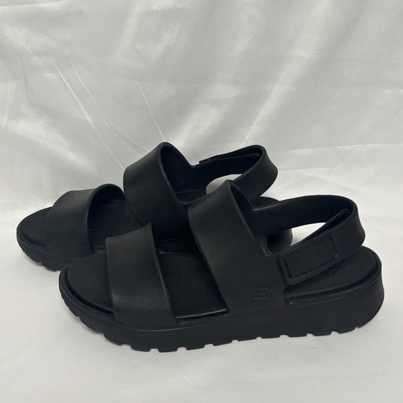 Skechers Womens 7 Foamies Arch Fit Footsteps Day Dream Sandals Black - Picture 3 of 7